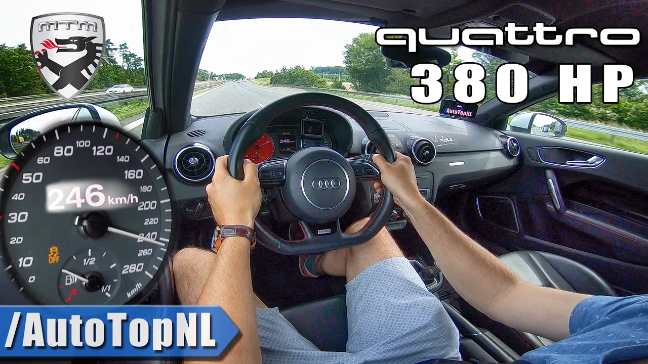 AUDI A1 QUATTRO 380HP MTM | AUTOBAHN Test Drive by AutoTopNL