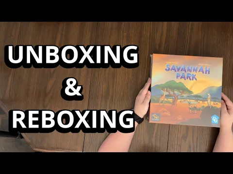 Savannah Park - Family Board Game Unboxing & Reboxing - What's in the Box?