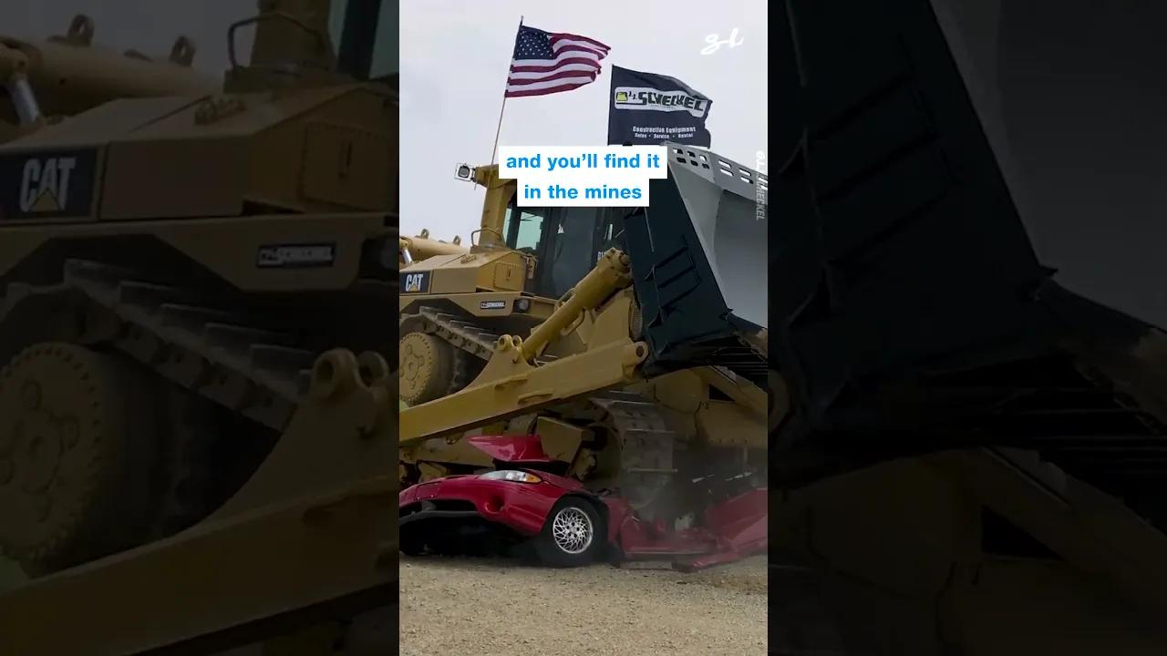 Bulldozer Obliterates Old Sedan 😳