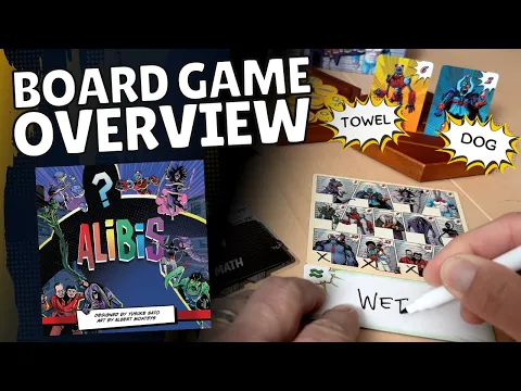 ALIBIS Board Game Overview in 90 Seconds! | Family-Friendly Word Deduction Game