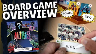 ALIBIS Board Game Overview in 90 Seconds! | Family-Friendly Word Deduction Game