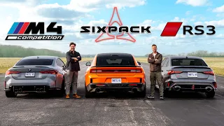 NEW Gas Charger vs M4 Comp vs RS3 // DRAG RACE