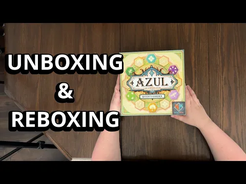 Azul: Queen's Garden Board Game - What's Inside the box - Unboxing & Reboxing