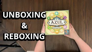 Azul: Queen's Garden Board Game - What's Inside the box - Unboxing & Reboxing