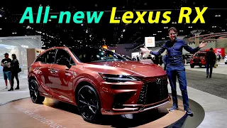 all-new Lexus RX REVIEW 2023 RX 500h F Sport - look at that front grill! 😮