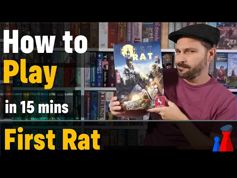 How to play First Rat board game - Full teach + Visuals - Peaky Boardgamer