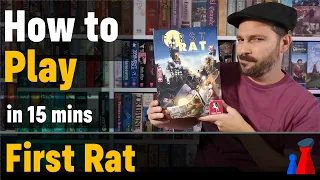 How to play First Rat board game - Full teach + Visuals - Peaky Boardgamer