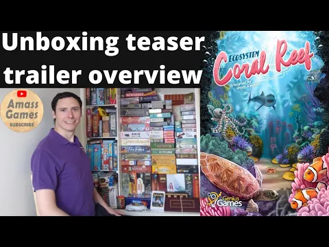 Ecosystem: Coral Reef educational board game how to setup play & review #Genius #games #amassgames