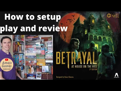 Betrayal 3e #howtoplay #review #boardgame #tabletop AmassGames #games #bgg #dice #board