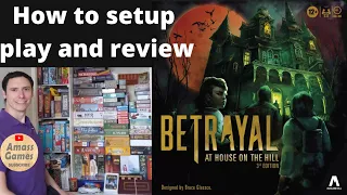 Betrayal 3e #howtoplay #review #boardgame #tabletop AmassGames #games #bgg #dice #board