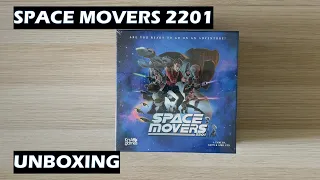 Unboxing Space Movers 2201 board game