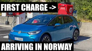 Visiting The Land Of EVs - Norway! Picking Up Our Rental EV And Charging It For The First Time