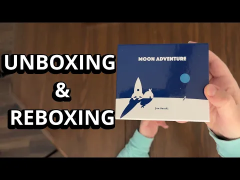 Moon Adventure - Board Game Unboxing and Reboxing