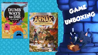 Unboxing Lost Ruins of Arnak The Missing Expedition & Dumb Ways to Die
