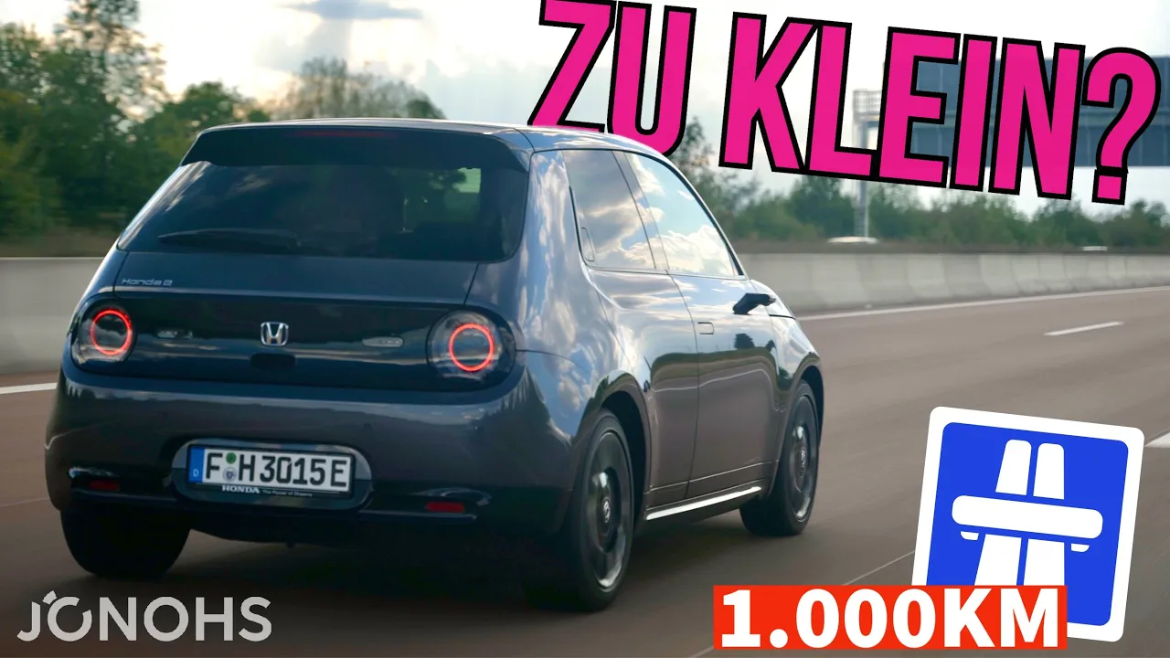 E-Kleinwagen auf der Langstrecke: Honda e 1.000km auf der Autobahn!