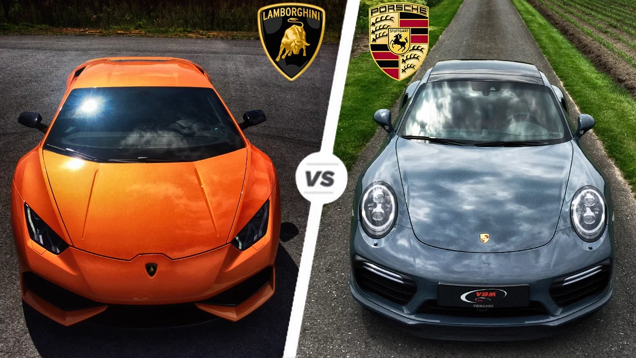 Porsche 991 Turbo S MK2 vs Lamborghini Huracan LP610-4 HEAD to HEAD