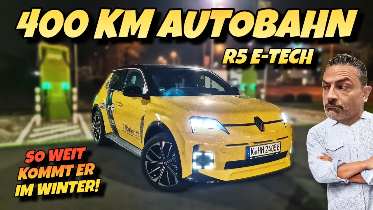 Kann er Langstrecke? Renault 5 E-Tech Autobahn Reichweite & Ladezeit. #ev
