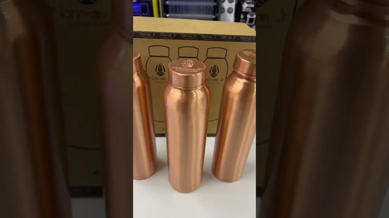 Мідна пляшка з кришкою NORMAN JR 1000 мл 3PCS