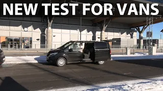 Mercedes EQV airport shuttle test
