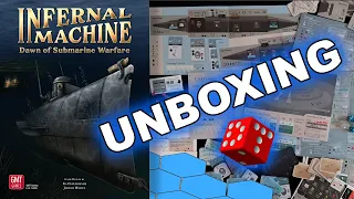 Infernal Machine: Dawn of Submarine Warfare UNBOXING PREVIEW | SOLITAIRE WARGAME BOARD GAME