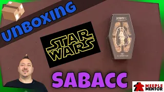 Unboxing Star Wars card game: Sabacc (Galaxy's Edge)