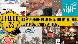 L'Hebdo #J2S du 06/09/2023 - Taille des protège-cartes sur les fiches BGG, un nouveau Paolo Mori...