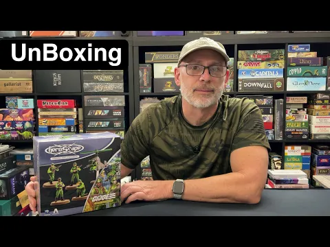 The Discriminating Gamer: G. I. JOE Heroscape: Greenshirts & Battlecopter - Common Army Expansion unboxing with Ray
