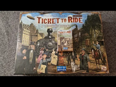 Ticket to Ride Legacy – A legendás nyugat (unboxing)