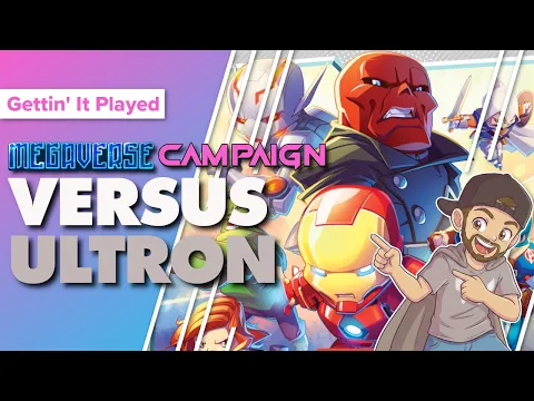 Marvel United Megaverse Campaign Gameplay vs. Ultron | Avengers Game #1