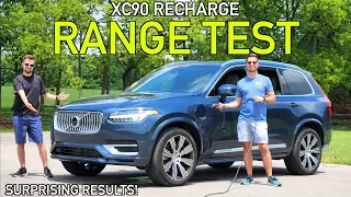 How FAR can the 2024 Volvo XC90 Recharge (PHEV) go on a Single Charge?? | Real-World EV Range Test