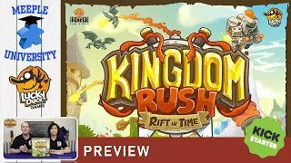 Kingdom Rush Rift in Time Board Game – Kickstarter Preview 2019 (Get a SUMMARY in 6 mins)