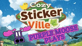 Purple Moose Plays...Cozy Stickerville - review copy