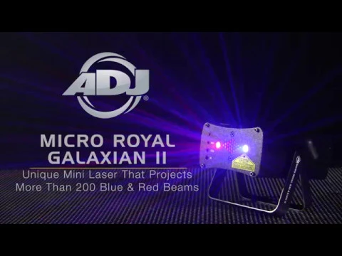 Product video thumbnail for ADJ American DJ Micro Royal Galaxian II Blue and Red FX Laser