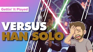 Star Wars The Deckbuilding Game Leaders Solo Variant vs Han Solo | Playtesting Playthrough