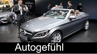 Premiere REVIEW Mercedes C-Class Convertible C-Klasse Cabrio 220d Roof/Trunk/Exterior/Interior