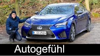 Lexus GS F V8 FULL REVIEW test driven Autobahn Sound & Acceleration 2017 - Autogefühl