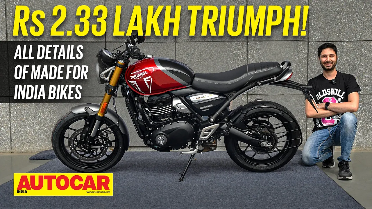 Triumph Speed 400 - The Rs 2.33 lakh made for India Triumph ft. Scrambler 400 X | Autocar India