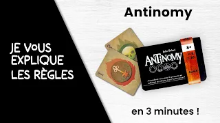 Je vous explique les règles du jeu ANTINOMY (MICRO GAME) en moins de 3 minutes!