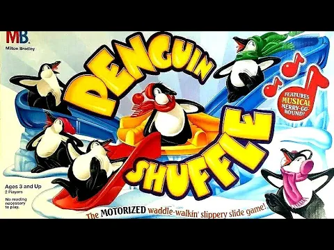 Ep.259: Penguin Shuffle Board Game Review (Milton Bradley 1995) + How To Play