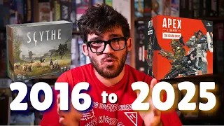 My Favorite Board Game From Every Year (2016–2025)