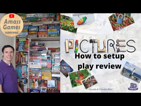 How to play Pictures review setup game of the year SdJ Spiel des Jahres AmassGames board game family