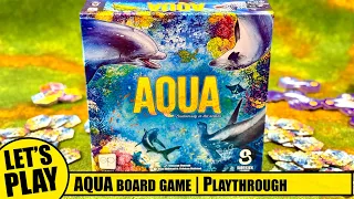 AQUA Biodiversity in the oceans Board Game | Solo Playthrough with Teach | the OP