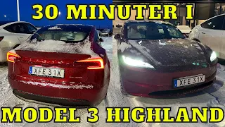 30 min provkörning i nya Tesla Model 3 Highland - Första reaktionen | Elbilsmagasinet