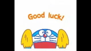 Doraemon gif Good luck!