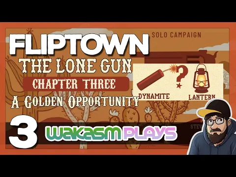 Fliptown: The Lone Gun - Ch 3 'A Golden Opportunity' ⛏️ Hard Mode Challenge | Solo Board Game Fun!