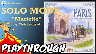 Paris - Solo Playthrough - with Mats