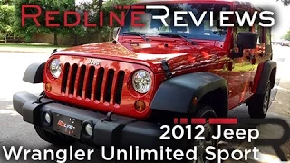 2012 Jeep Wrangler Unlimited Sport Review, Walkaround, Exhaust, & Test Drive