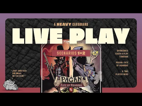 Pagan: Fate of Roanoke -Base-game Scenarios (2) - 2p Play-through by Heavy Cardboard