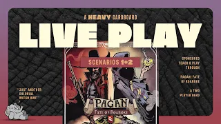 Pagan: Fate of Roanoke -Base-game Scenarios (2) -  2p Play-through by Heavy Cardboard