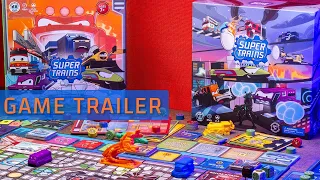 Super Trains Board Game Trailer - A Superhero Train Game